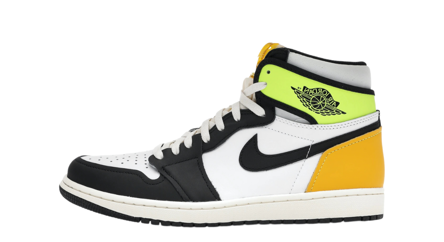 Air Jordan 1 High OG White Black Volt University Gold