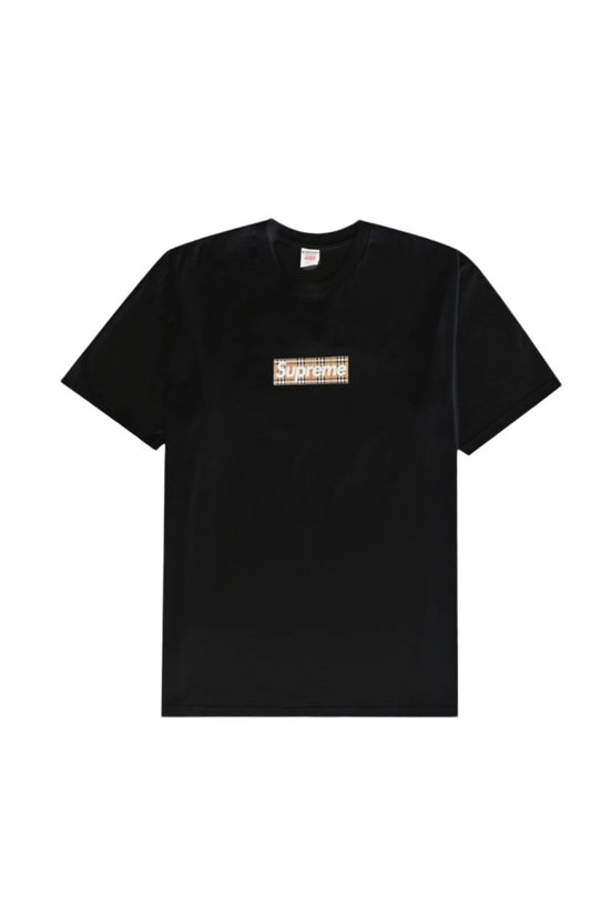 Supreme x Burberry Box Logo Tee Black